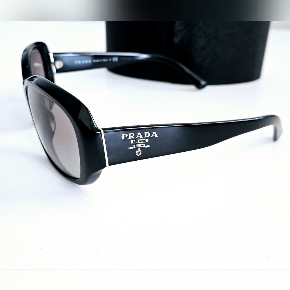 Prada Black Polished Gradient Sunglasses - Picture 3 of 12